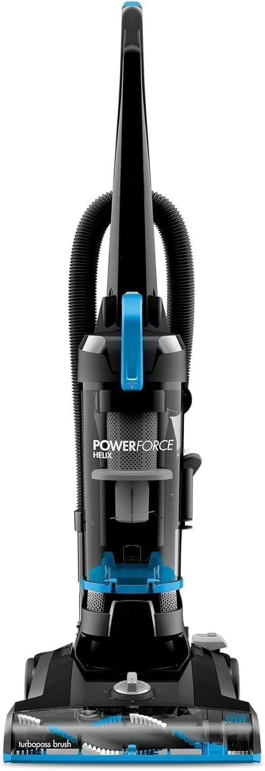 BIISSELLL Power Force Helix Bagless Upright Vacuum for Pet Hair,Carpet, Tile & Hardwood,Cleaning, Scatter-Free Technology, Large Dirt Tank, 23ft Cord, 5 Height Settings