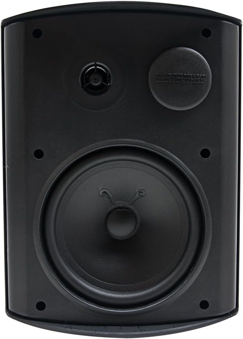 Earthquake Sound AWS-602B All-Weather Indoor/Outdoor Speakers (Matte Black