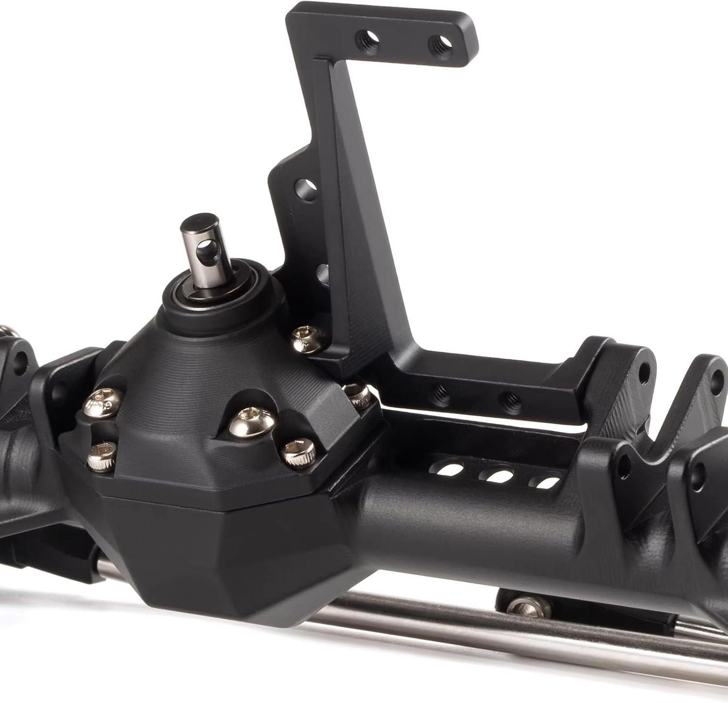 RC Axle Models For Phoenix VRD For LCG For Rock F10 VS4-10 1/10 CNC Aluminum Portal Axle Set With Servo Mount RC Crawler Truck Chassis(Silver,1set)