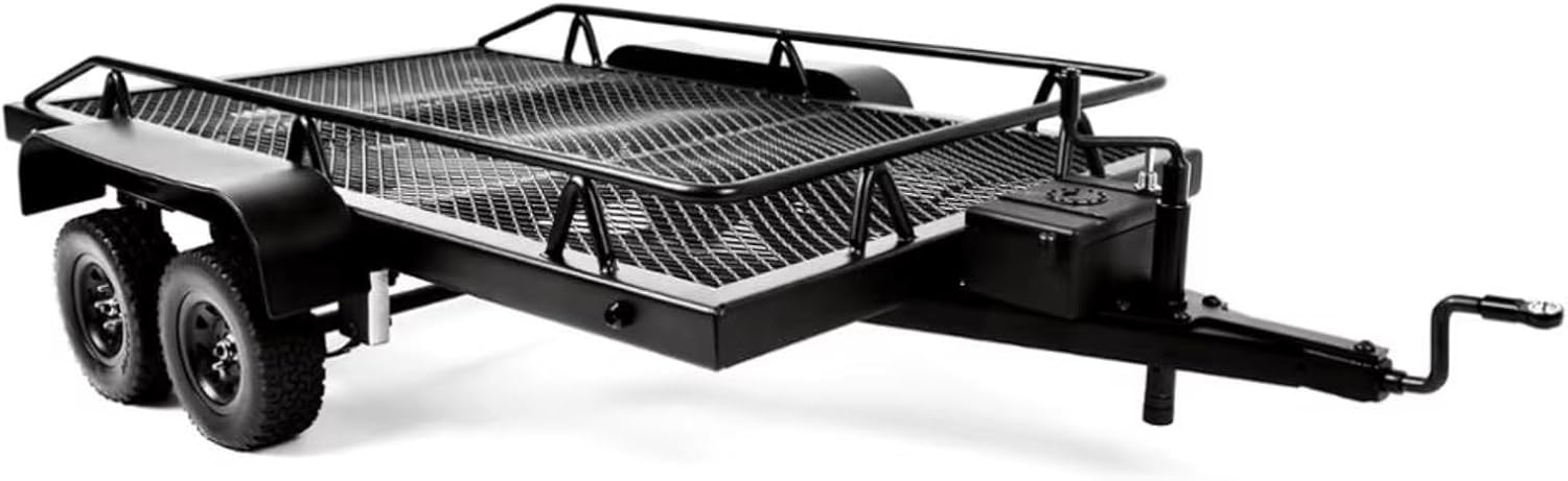 for Axial for SCX10 90046 AXI03007 for TRX-4 for MST for Redcat 1/10 RC Car Crawler 450 * 260MM Metal Trailer Remote Control Car Repair Parts RC Car Parts