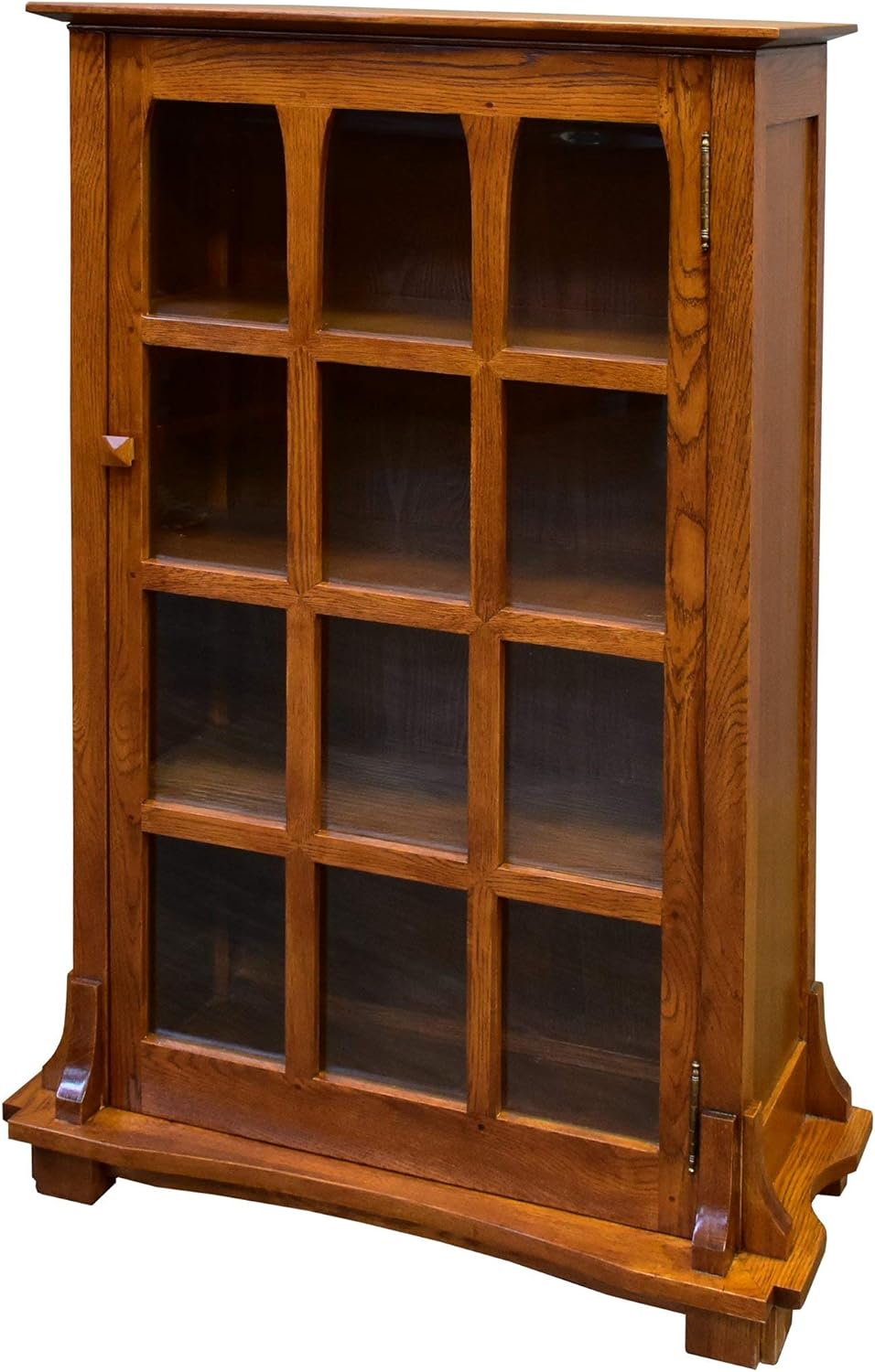 Crafters and Weavers Arts & Crafts Mission Solid Oak Display Bookcase
