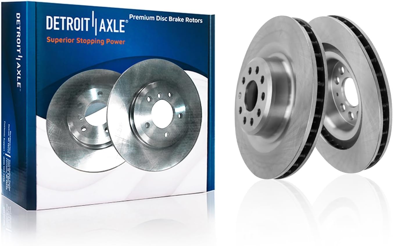 Detroit Axle - Brake Rotors for 2016-2021 Tesla Model S Model X, Disc Brake Rotors Replacement : 13.98