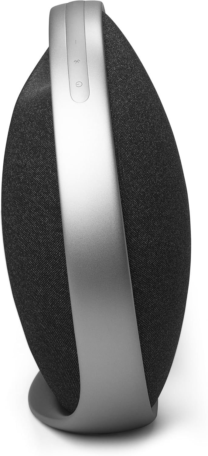 Harman Kardon Onyx Studio 9 - Portable Stereo Bluetooth Home Speaker with Built-in Battery and USB Charging, self-Tuning, and Multi-Speaker Connection by Auracast - Black
