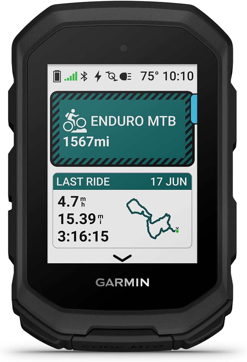 Garmin® Edge® MTB, Rugged GPS Bike Computer with Preloaded, Full-Color Trail Maps and Advanced Performance-Tracking for Mountain Bikers