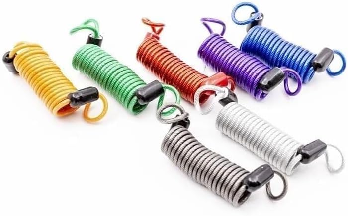 Anti-Theft Motorcycle Bike Security Lock, Portable Combination Padlock with Protective Cover, Waterproof Rust-Resistant(1m)