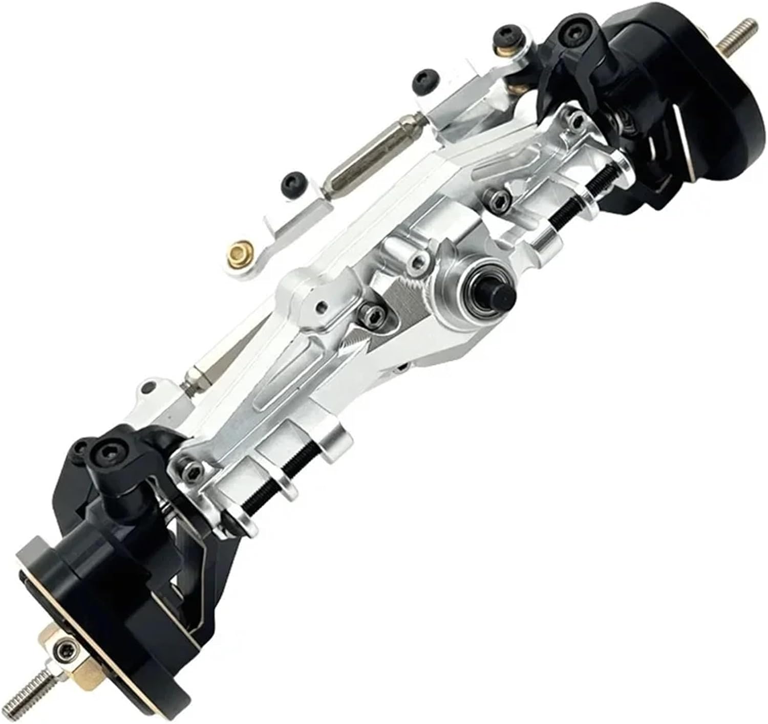 For MJX H12Y H12Y+ H12P 1/12 Machined Aluminum Alloy Portal Axle Remote Control Car Upgrade Parts Accessories Models(Silver,1set)