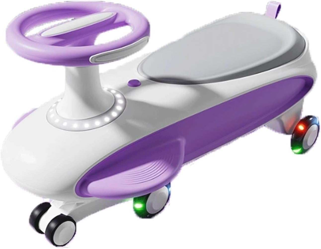 Bicycles Ride on Toy Wiggle Car with Music Light Swing Twist Anti-Rollover for Kids 3 Yrs and UP Indoor and Outdoor Bike(Purple)