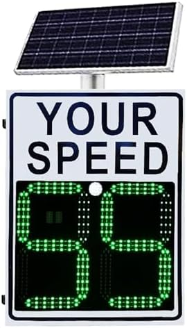 Your Speed Signs - Solar-Powered LED Radar Speed Limit Sign, 20