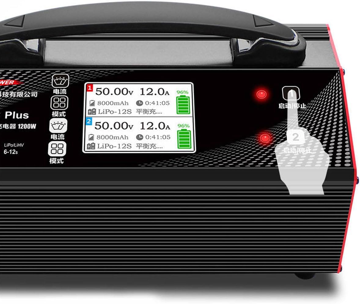UP1200AC Plus, 1200W, LiPo Battery Dual Fast Charger for Agriculture Drone