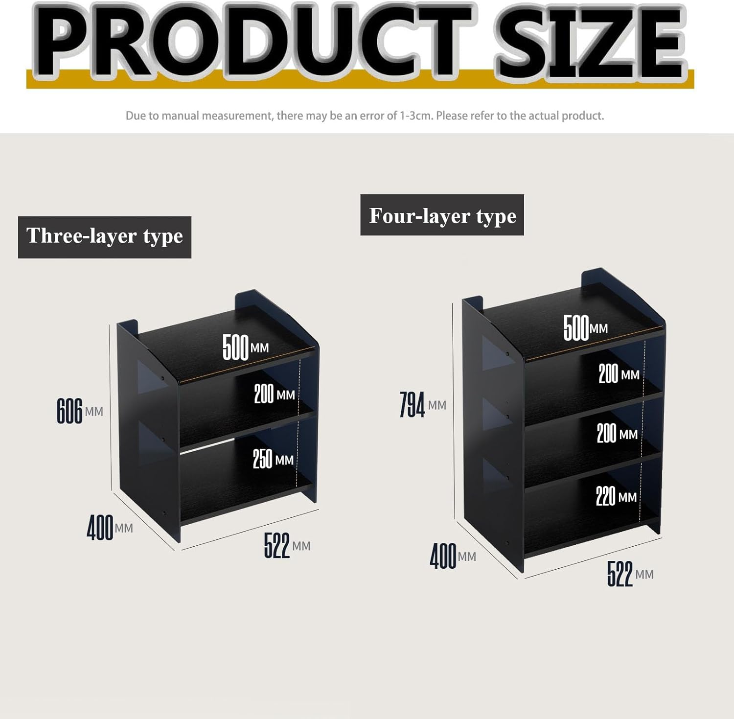 Diodceraic Modern Audio Rack AV Media Stand Tower Audio Rack with Ample Storage