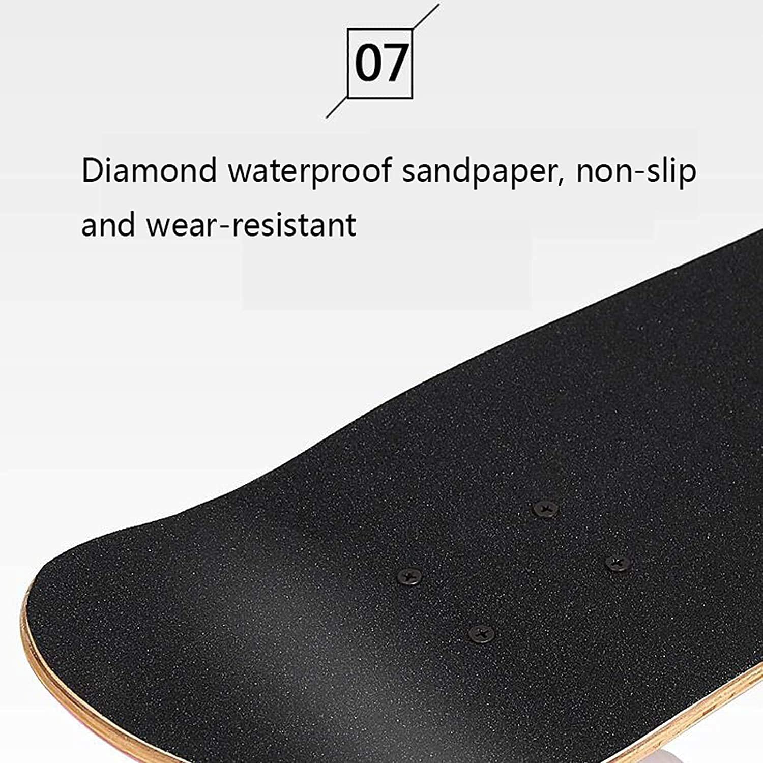 78.5 cm x 20cm Pro Full Wooden Longboards for Teens Beginner Girls Boys Children