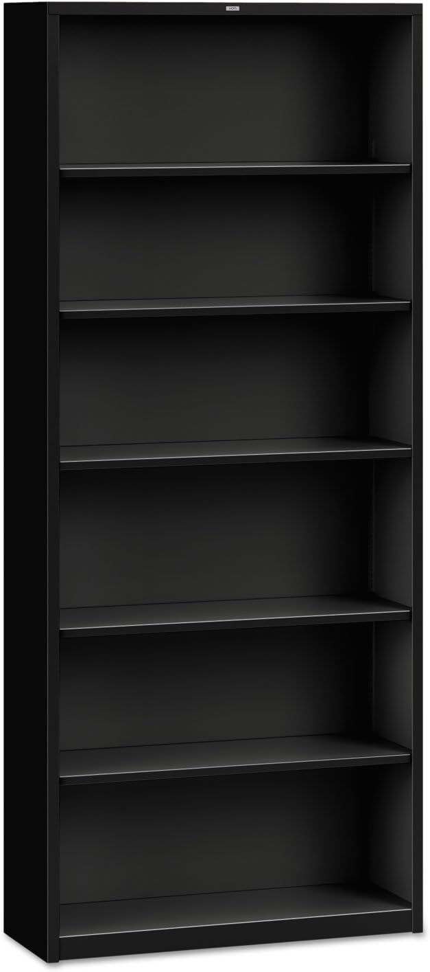 HON 6-Shelf Steel Bookcase - 81-Inch