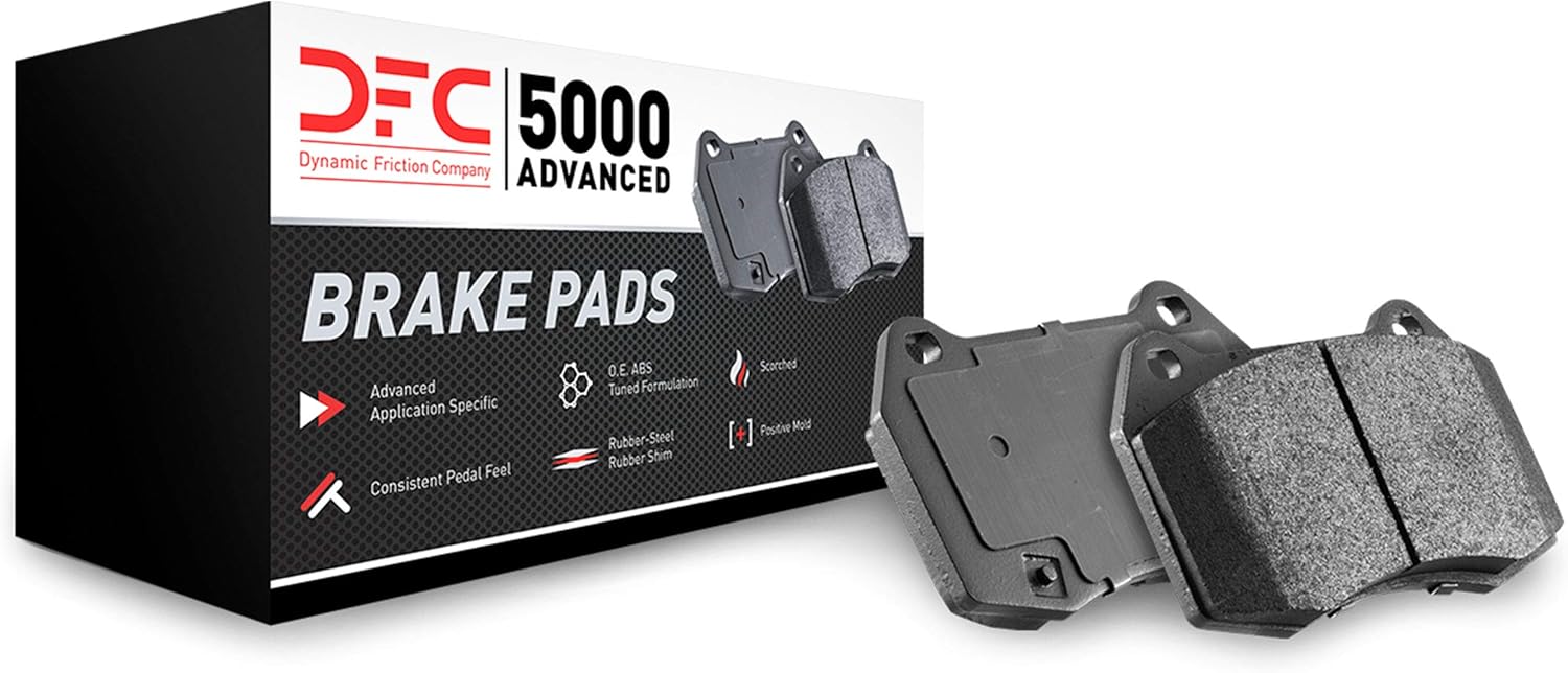 Dynamic Friction Company Front Brakes and Rotors| Automotive Replacement Brake Kits| Front 5000 Advanced Brake Pads and Rotors Kit| Fits 2017-2020 Lexus GS, 2015-2021 Lexus RC F