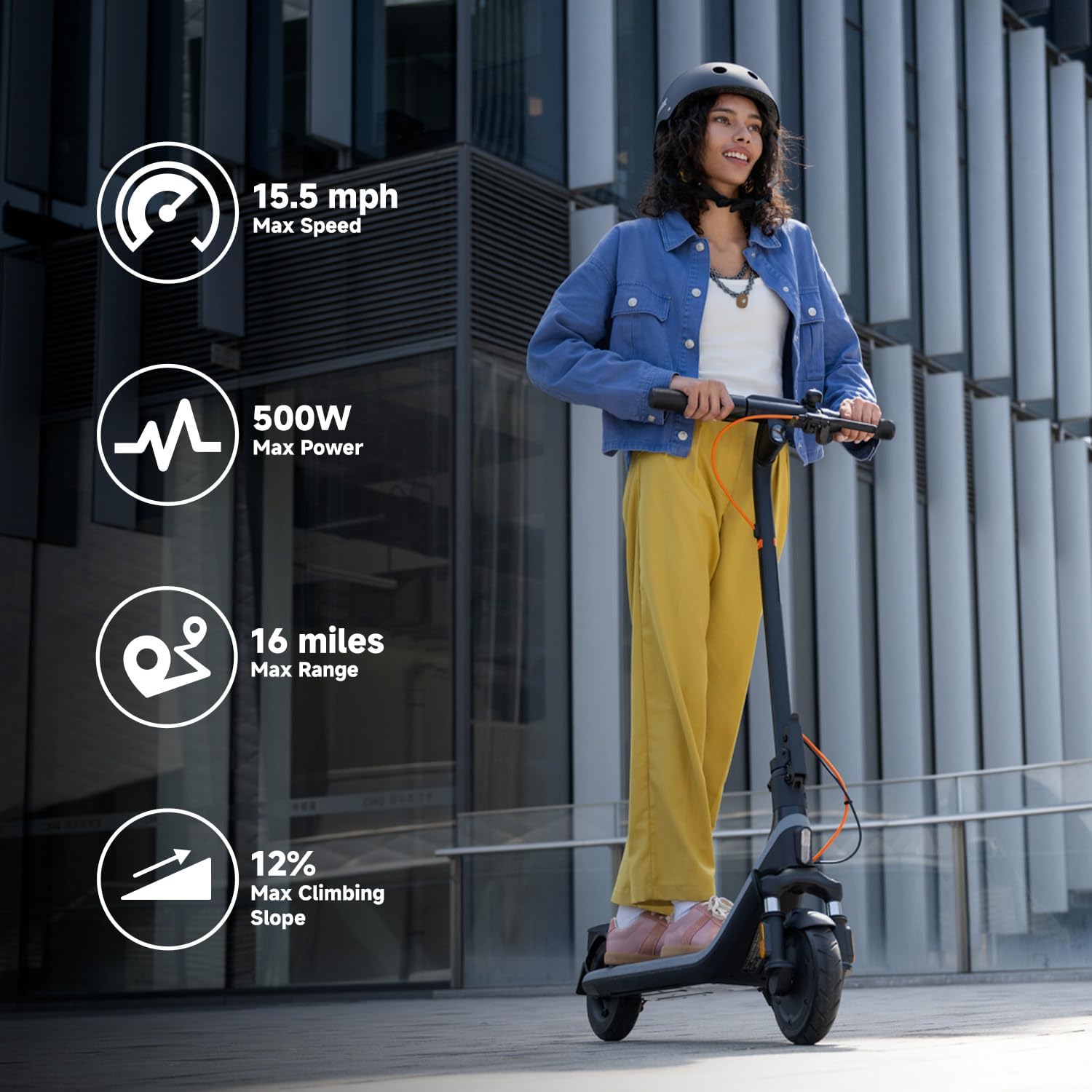 Segway Ninebot E2 Plus II/E2 Pro/E3 Pro Electric Scooter, 15.5–20 MPH, Long Range, Dual Elastomer Suspension (E3 Pro only), Foldable Adult Scooter, UL 2272 & 2271 Certified