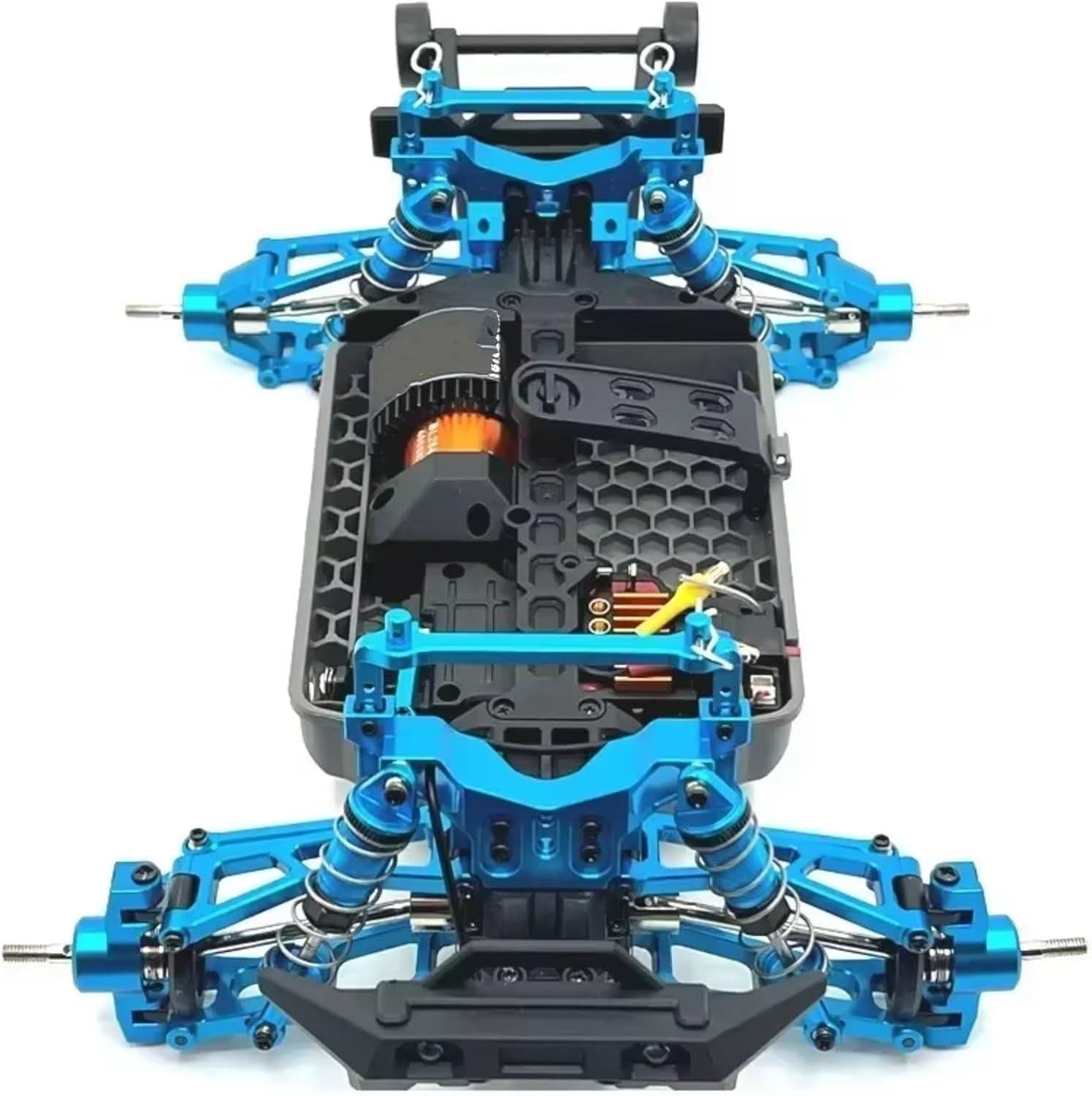 RC Cars Models For HSp 14321 14322 14331 14332 14431 14432 C8802 YDJ-D879 1/14 Metal Steering Cup Tie Rods Shock Absorbers Set RC Car Part Replacement(Silver)