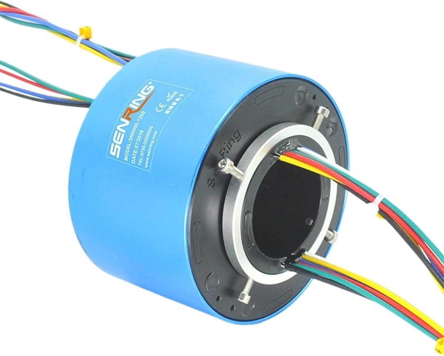 Electrical Rotate 6/12/18/24 Circuits 2A/5A/10A Conductive Slip Ring 50mm Bore Size for Through Hole Slip Ring(50x119mm 24CH 5A)