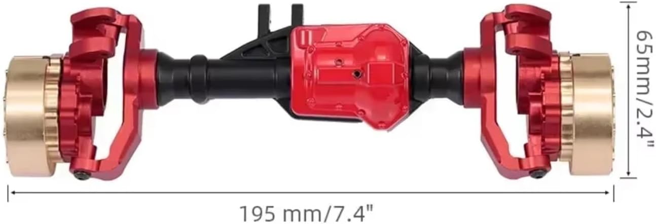 Compatible with Trxs for TRX-4 1/10 RC Crawler Car Upgrade Accessories Parts Metal Front Rear Bridge Axle Shaft RC Assortment