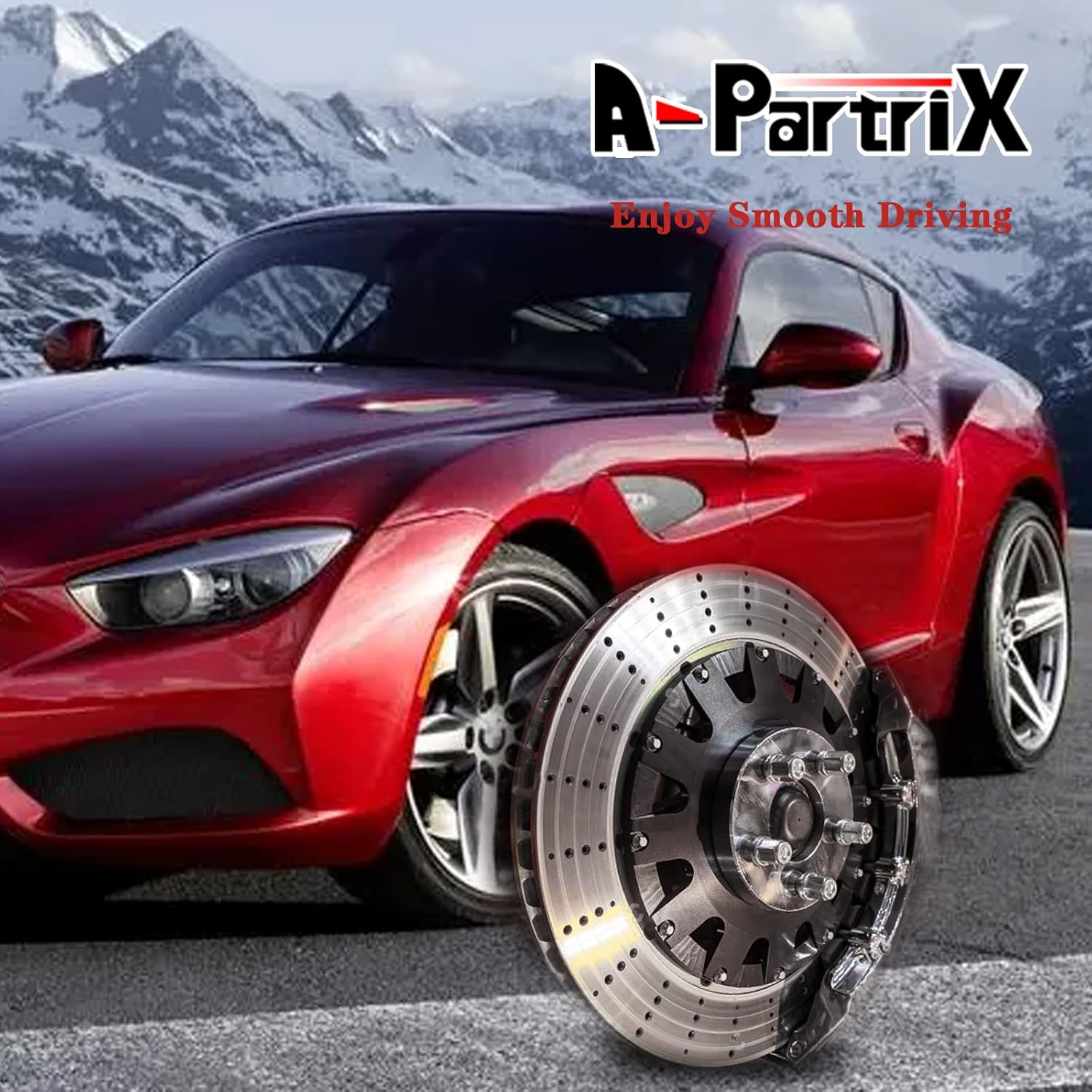 Disc Brake Rotor - Front Rear Rotors Brake Rotor 4PC fits GS F 2018 2017 2016 fits RC F 2019 2018 2017 2016 2015