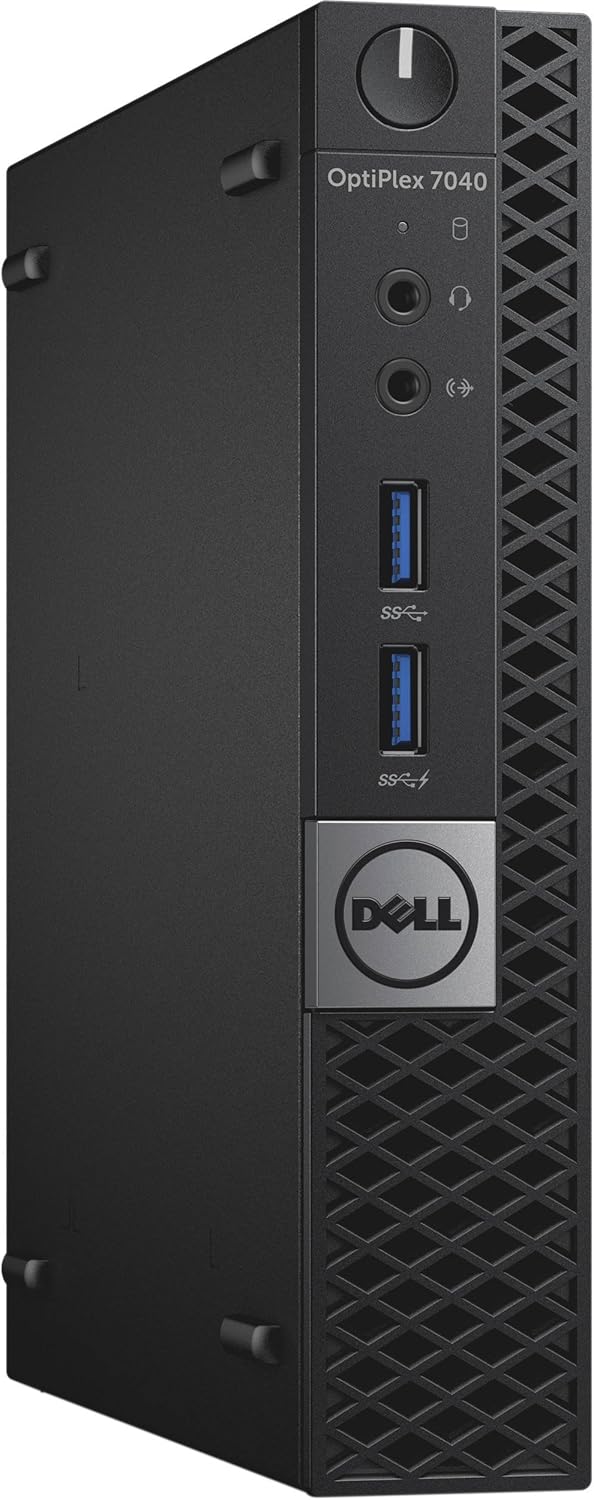 Dell Optiplex 7040 Micro Tower, Intel Core 6th Generation i3-6100T, 8 GB, 128 GB SSD, WIFI, Windows 10 Pro (Renewed)