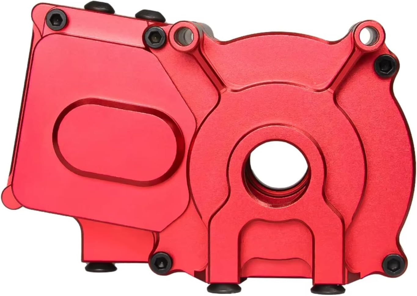 for Arrma 1/8 6S for Kraton for Outcast Big for Rock 1/7 for Mojave Fireteam Metal Center Transmission Gearbox Upgrade Parts RC Car DIY Parts(Red)