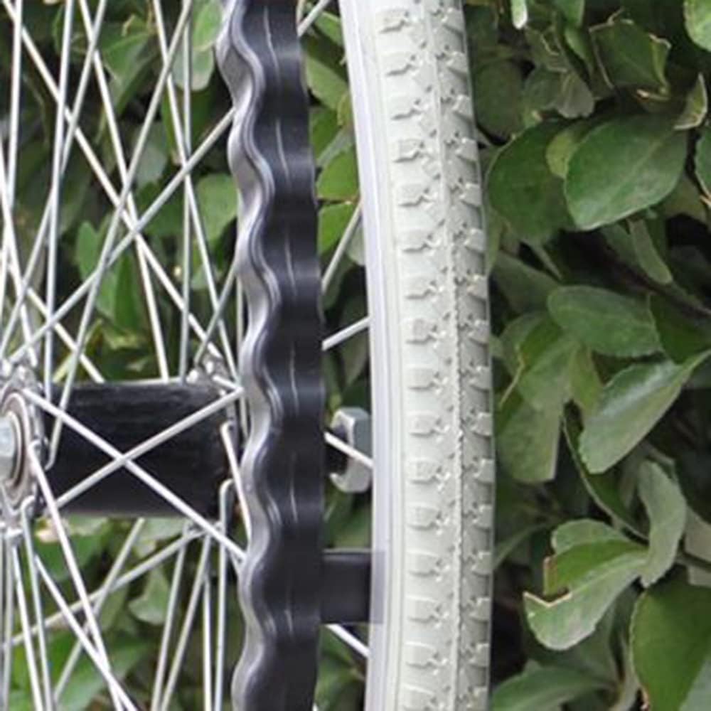 Manual Wheelchair Replacement Wheels 24inch, Wheelchair Rear Wheel Solid Tire, Non Pneumatic Wheelchair Wheels Replacement Parts with Bearings(Black,2pcs24) (Gray 2pcs24)