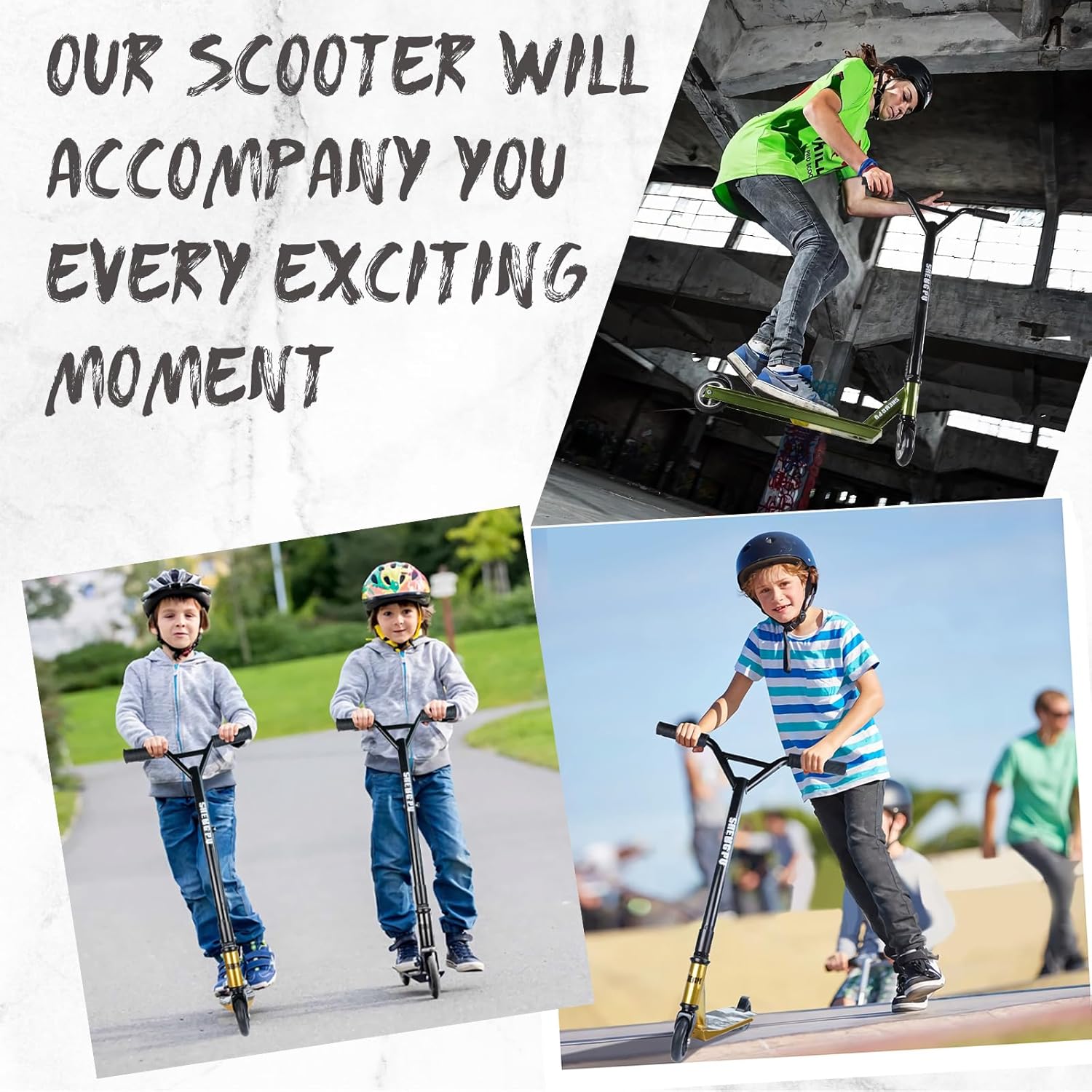 Trick Scooter for Kids 8 Years Up - Pro Scooters for Teens - Best Stunt Scooter for Adult Scooter Tricks, Perfect Stunt Scooter for Beginner or Advanced Trick Scooter Riders Lightweight Scooter