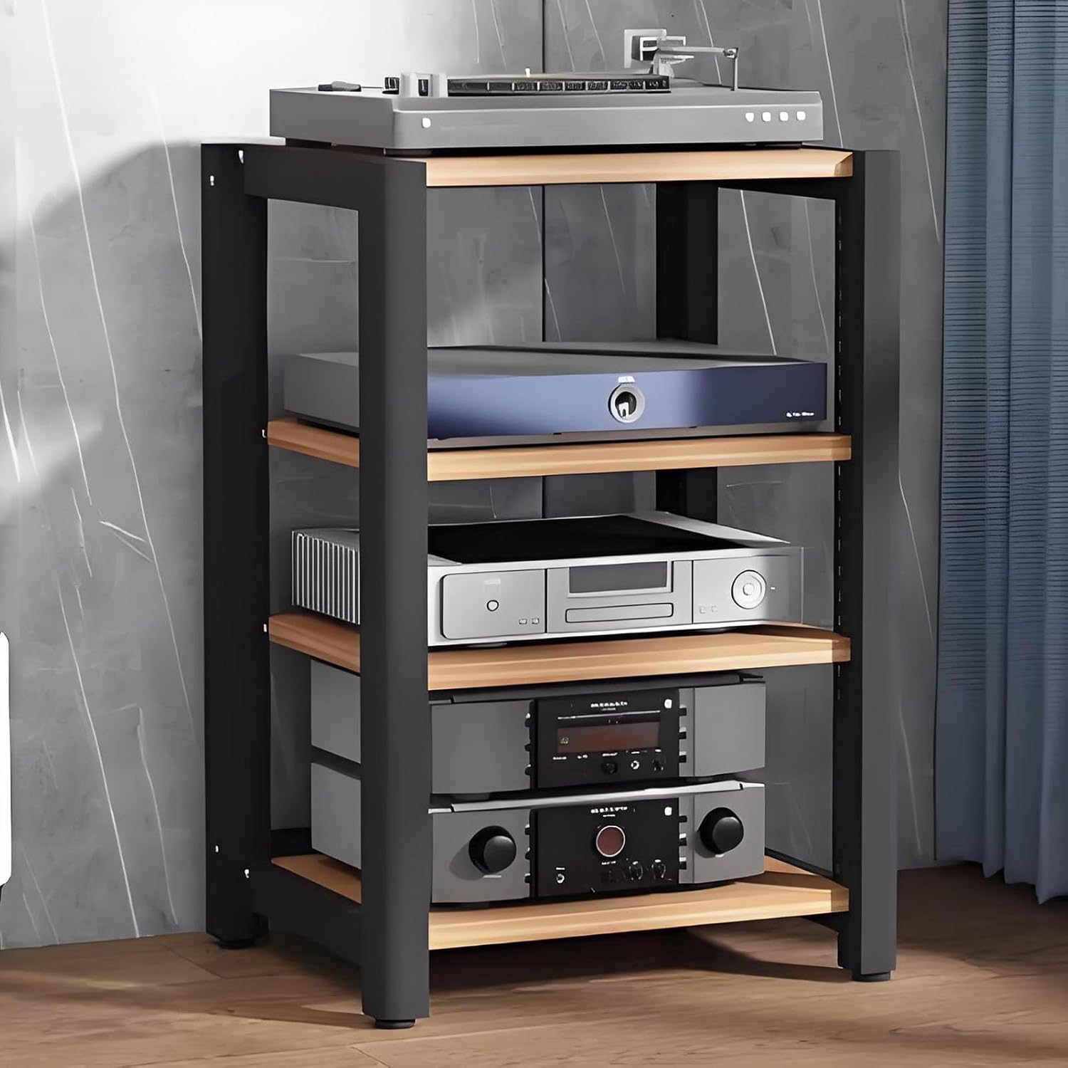 Adjustable 5-Tier Audio Cabinet Stand