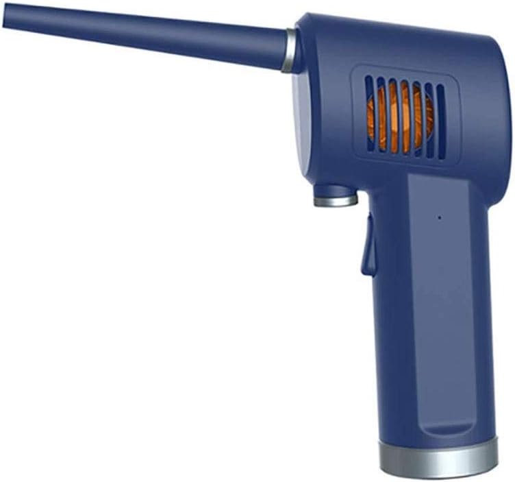 Keyboard Vacuum Cleaner Small Handheld Vacuum Cordless USB Rechargeable Easy to Clean with 2 Vacuum Nozzles 2 Washable Filters for Laptop Piano Computer (Color : Blue)