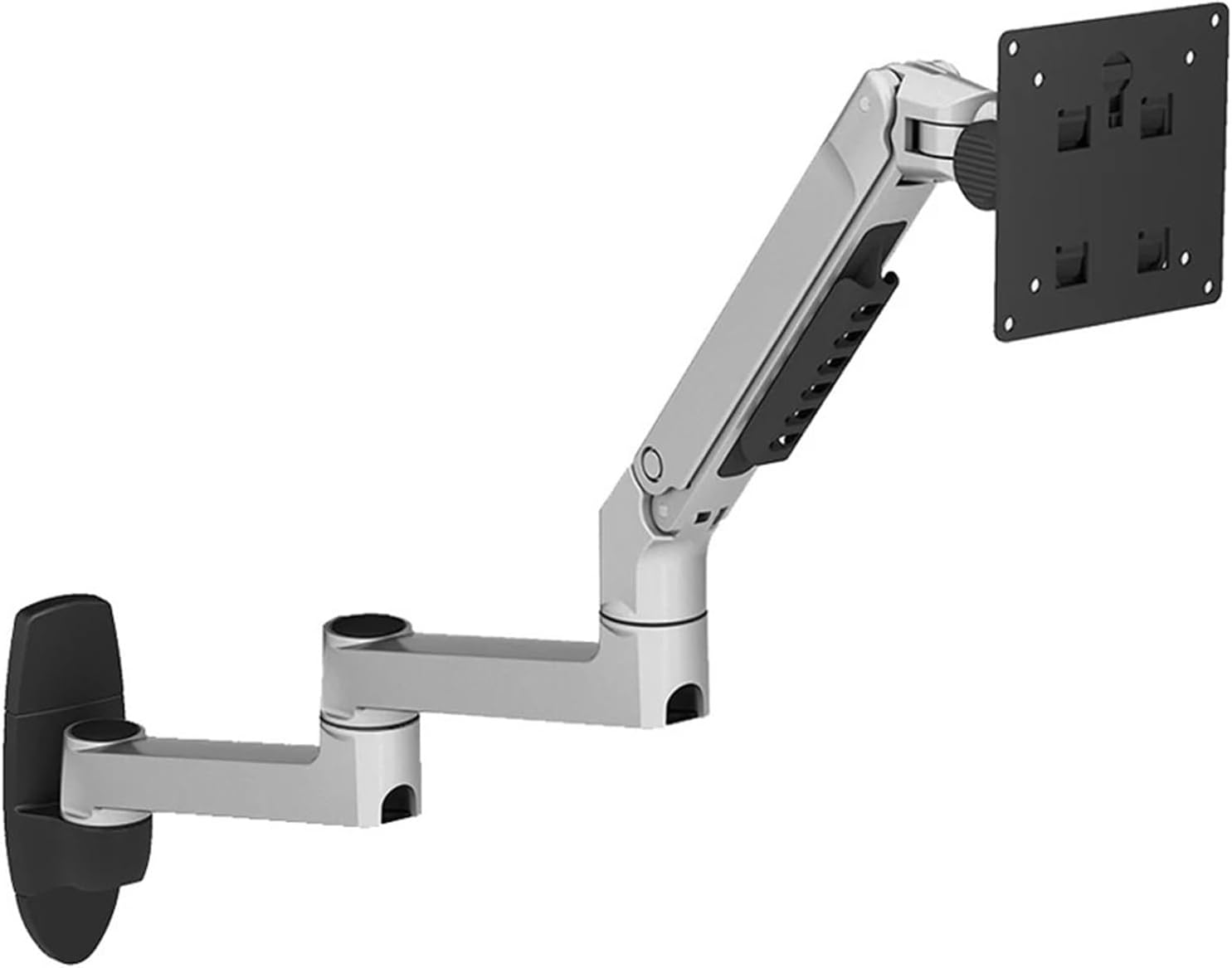 V63W/XSJ8013W Wall Mounted Aluminum Extra Long Mechanical Spring Arm Monitor Support Full Motion Monitor Stand Mounting Bracket(Color:V63WS)