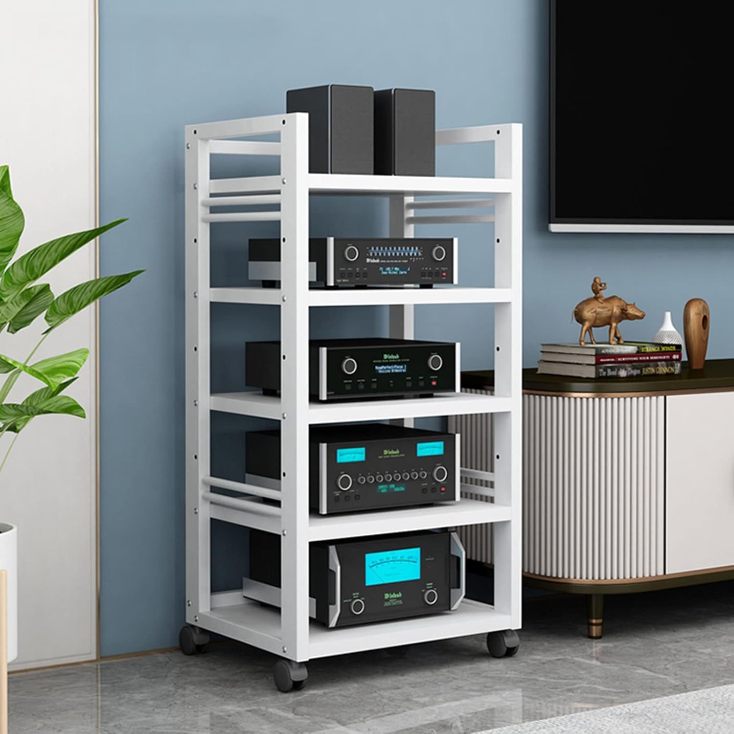 Audio-Video Media Stand with 5-Tier