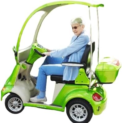 Elevate Your Swing-Four-Wheel Electric Golf Scooter with Canopy Shade