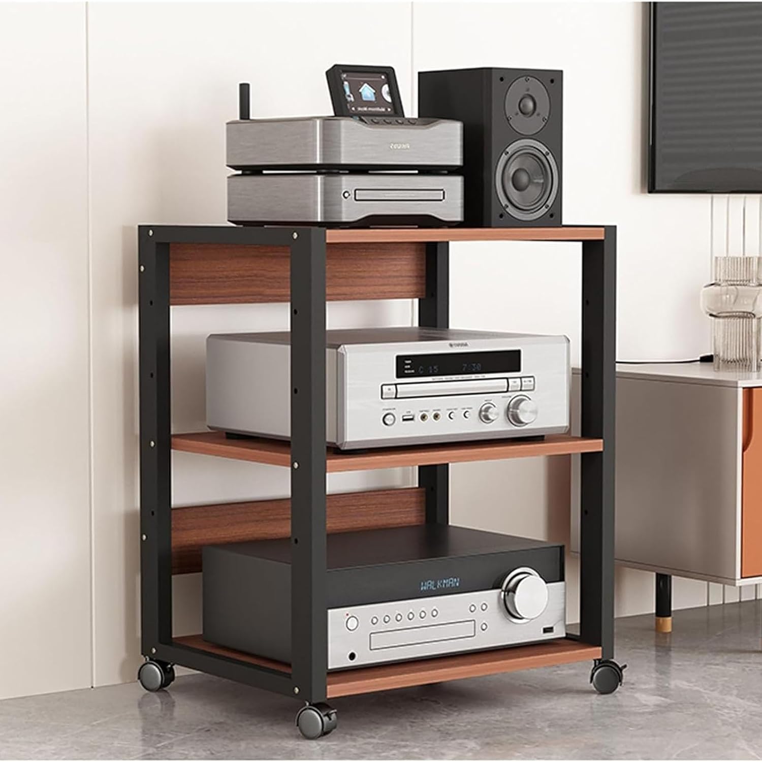 3-Tier Removable AV Media Stand Corner Stand Stand