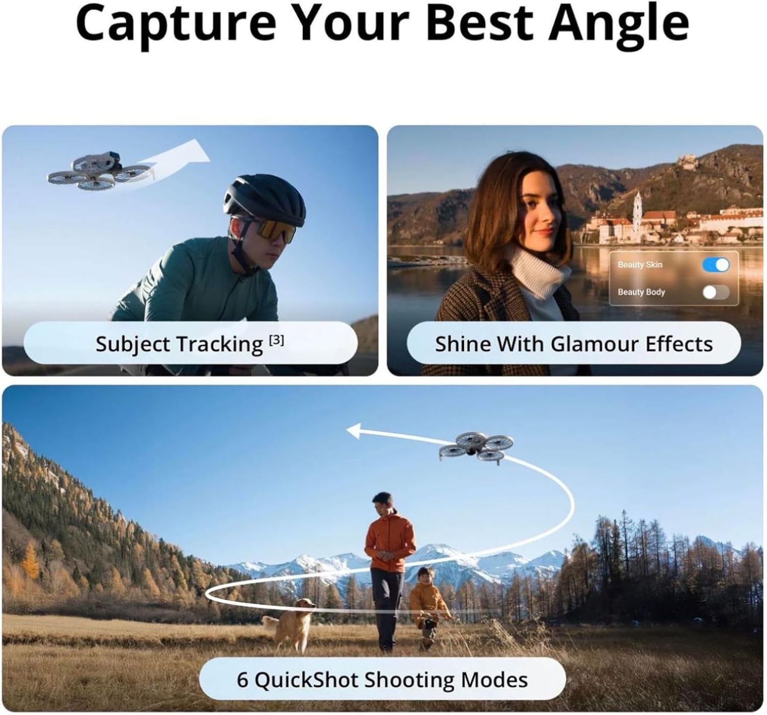 DJI Flip (RC-N3), Drone With 4K UHD Camera for Adults, Under 249 g, 3-Axis Gimbal Stabilization, 44000ft/13km Video Transmission, Palm Takeoff, Auto Return, Intelligent, 31-Min Flight Time