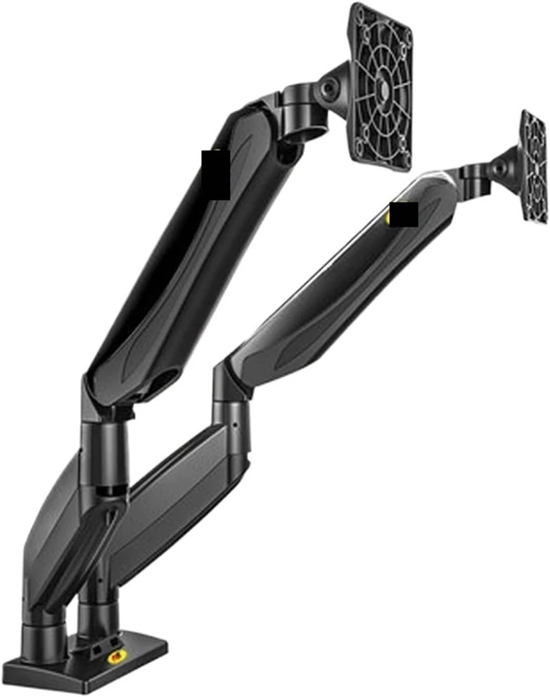 F185A Aluminum Alloy Gas Spring Arm Full Motion 2-8kg 22-27 Inch Dual LCD Monitor Stand Computer Stand Supports USB 3.0