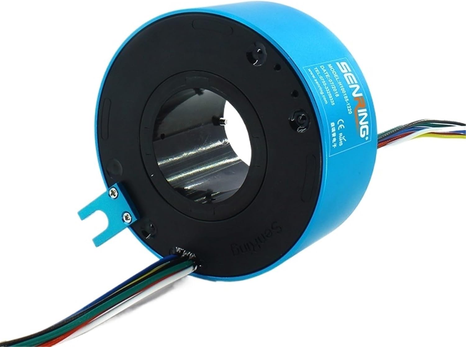 Through bore Slip Rings Electrical Contacts 38.1mm 6 Circuits 10A