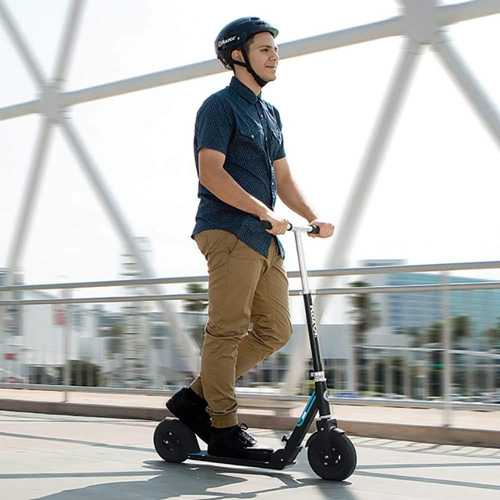 Razor A5 Air Kick Scooter for Adults and Teens, Height Adjustable Handlebars with Anti Rattle, Foldable Mechanism for Easy Storage and Transport, Supports Riders Up to 100 KG (220 Lbs).
