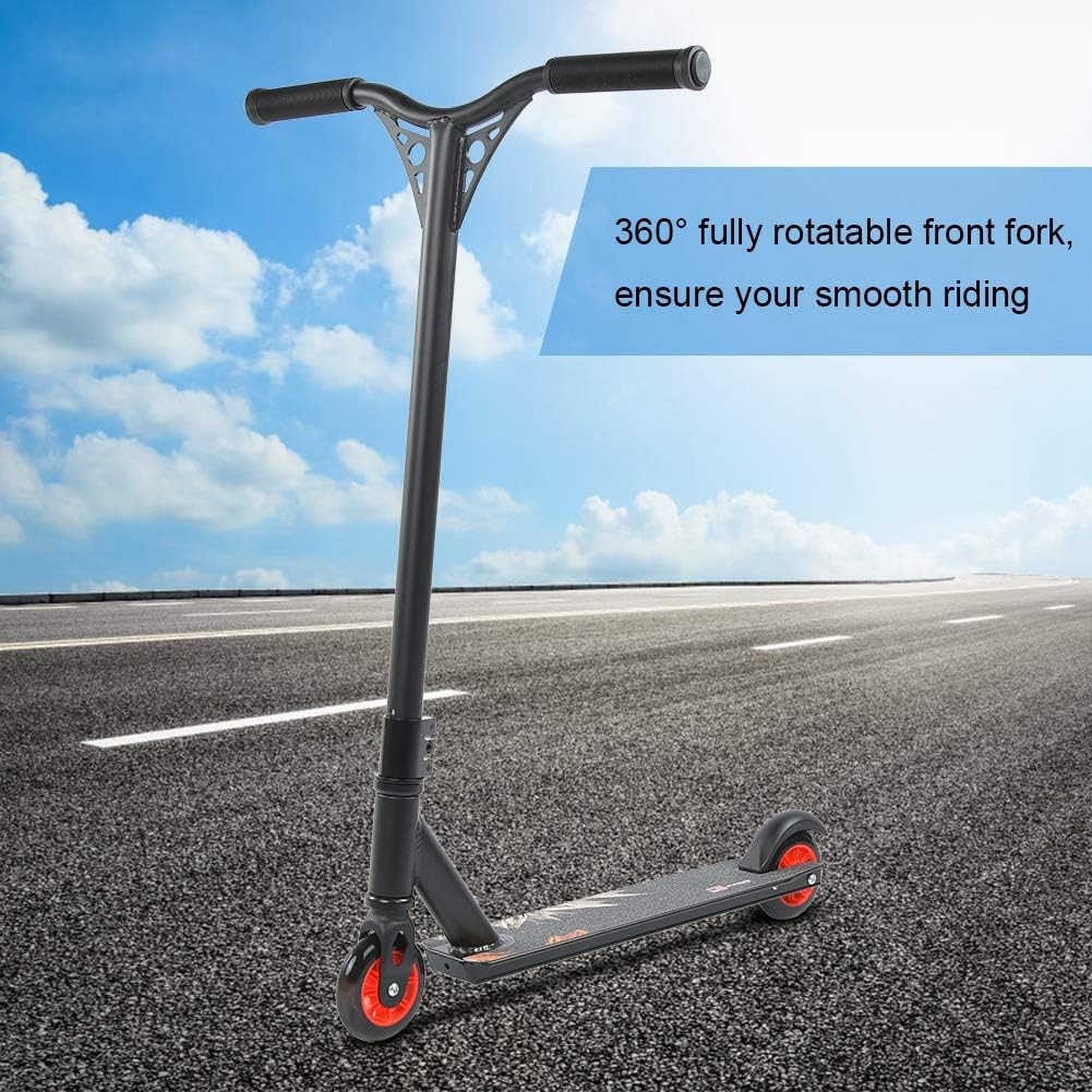 EVTSCAN Outdoor Portable Adults Children 360 Degrees Stunt Scooter Fixed Bar Push Kick Scooters