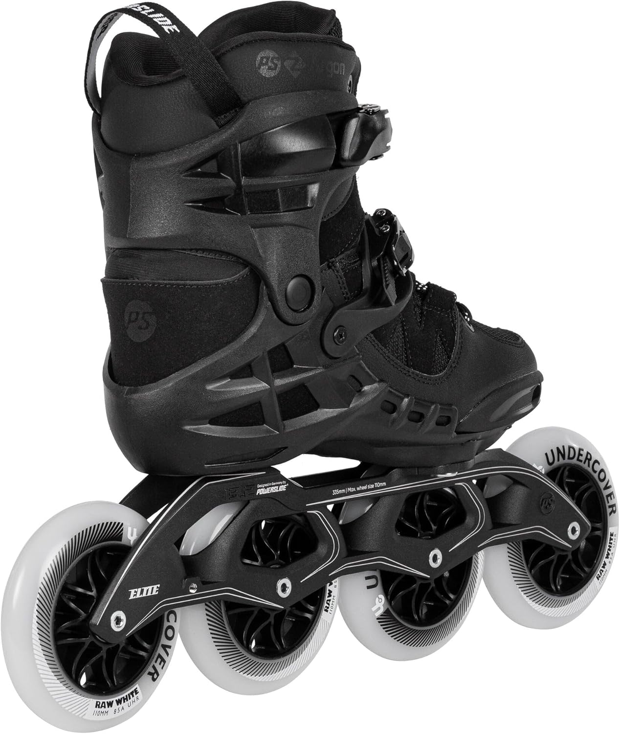 PS Phuzion Argon Road 110 Skates Black Mens 10.5 (44)