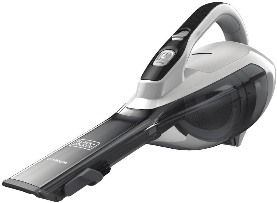 BLACK+DECKER dustbuster AdvancedClean Cordless Handheld Vacuum, Powder White (HVLA325J10)