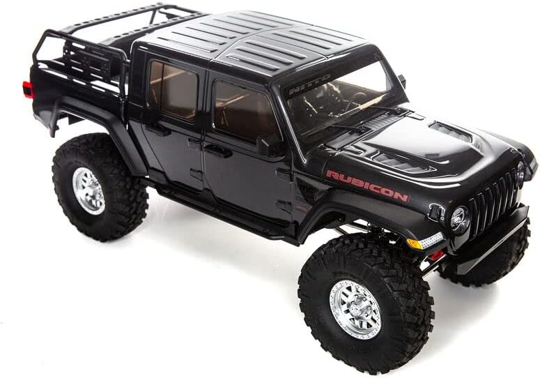 Axial RC Truck 1/10 SCX10 III Jeep JT Gladiator Rock Crawler with Portals RTR (Batteries and Charger Not Included), Gray, AXI03006BT1