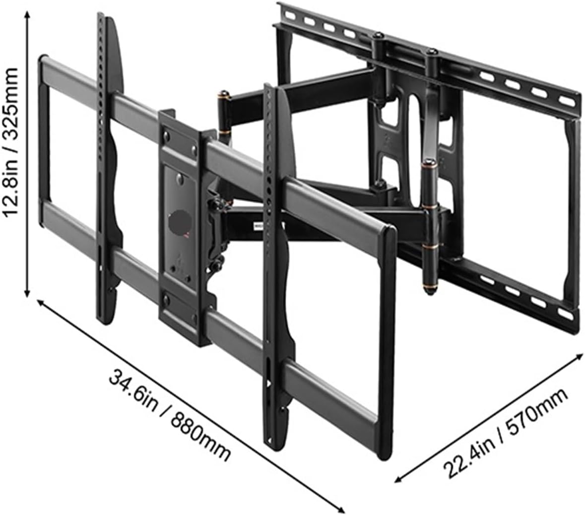 Full Motion TV Mount Fits Most 26-90 Inch TVs Swivel Tilt Horizontal Adjustment TV Wall Mount with Articulating Arm