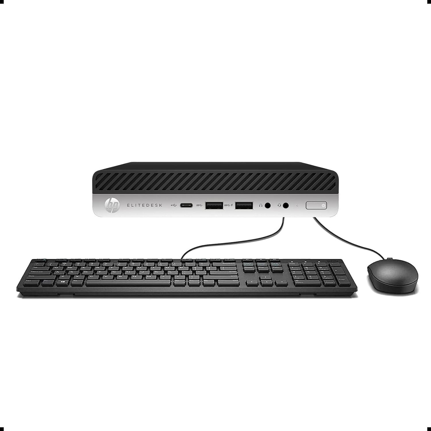 HP EliteDesk 800 G5 Mini Business Desktop PC, Core i5-9500T up to 3.7GHz, 16GB DDR4 RAM, 1TB SSD, Keyboard and Mouse, WiFi, Windows 11 Pro (Renewed)