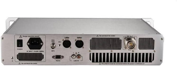 CZERF CZE-T1K1 1000W Professional FM Broadcast Transmitter, 0-1000W Adjustable Power with ±10PPM Stability, Includes 20m Dipole Antenna for Radio Station & Wide Area Coverage 220V