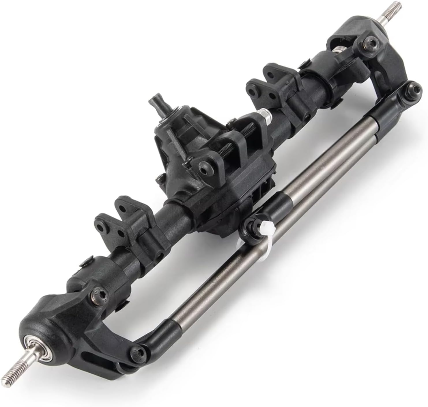 RC Front Rear axle Compatible with Axial for SCX10 II 90027 90028 90046 90047 1/10 RC Crawler Cars Upgrade Parts Complete Front Rear Axle Differential Lock(1set)