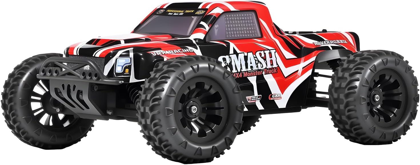 1:10 RC Cars for Adults-4WD Off-Road Monster Truck with Waterproof Brushless Motor&2.4 GHz Remote Control,30+ Mph High-Speed Hobby Grade RTR,Fully Adjustable Suspension for All Terrain