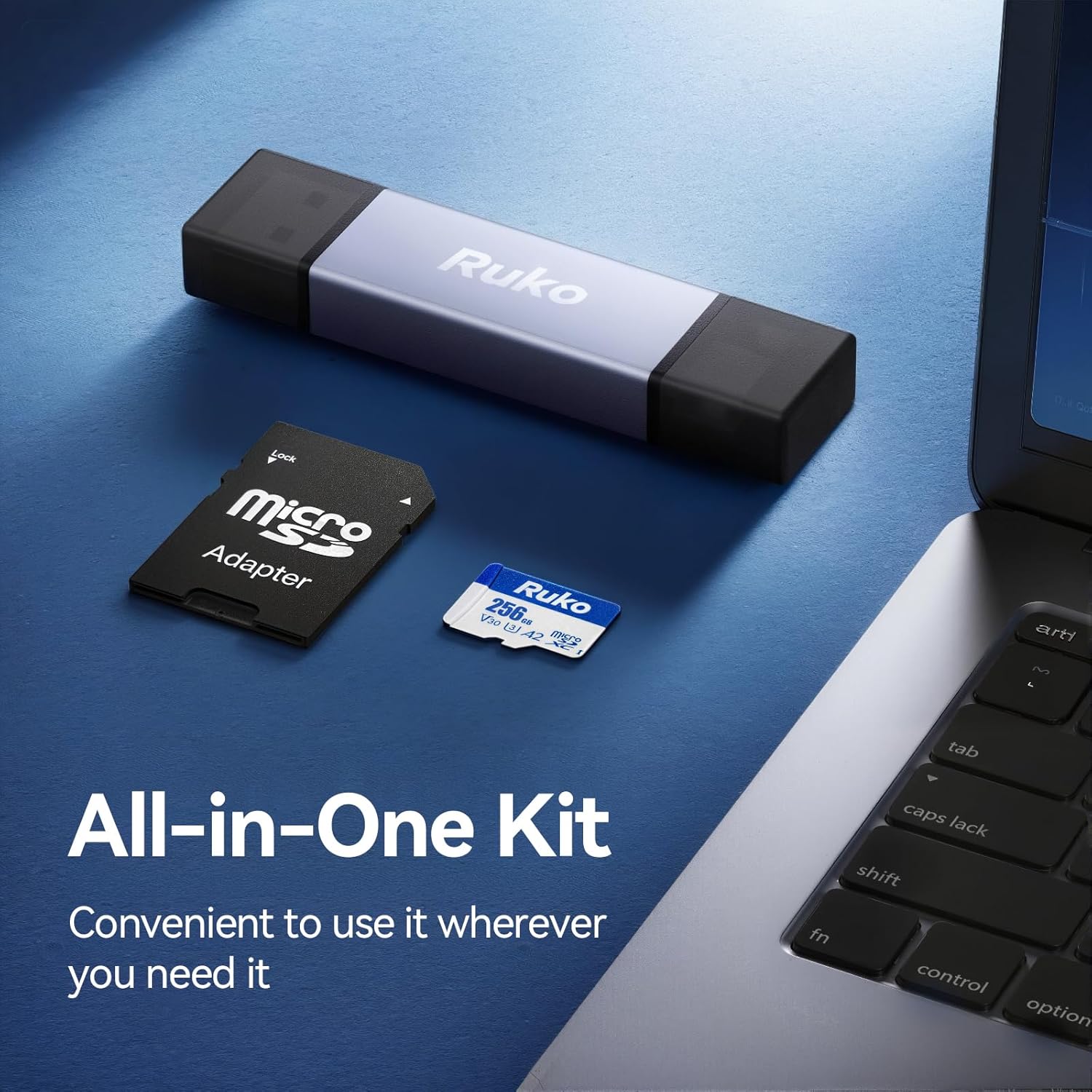 Ruko 256G Micro SD Card And Ruko U11MINI 4K (RC3), Beginner Drone with Touchcreen Controller