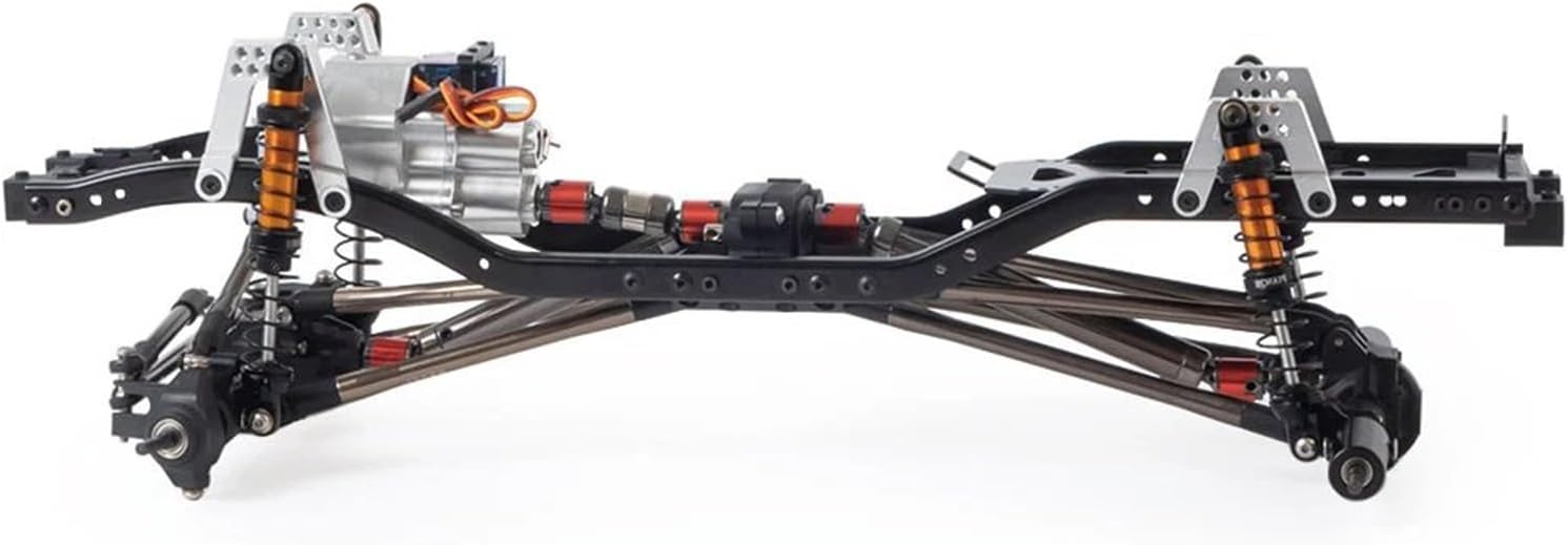 RC Car Parts Compatible with Axial for SCX10 90046 Metal for Chassis Frame with Prefixal Single 2 for Speed Transmission for 1/10 RC Crawler Car