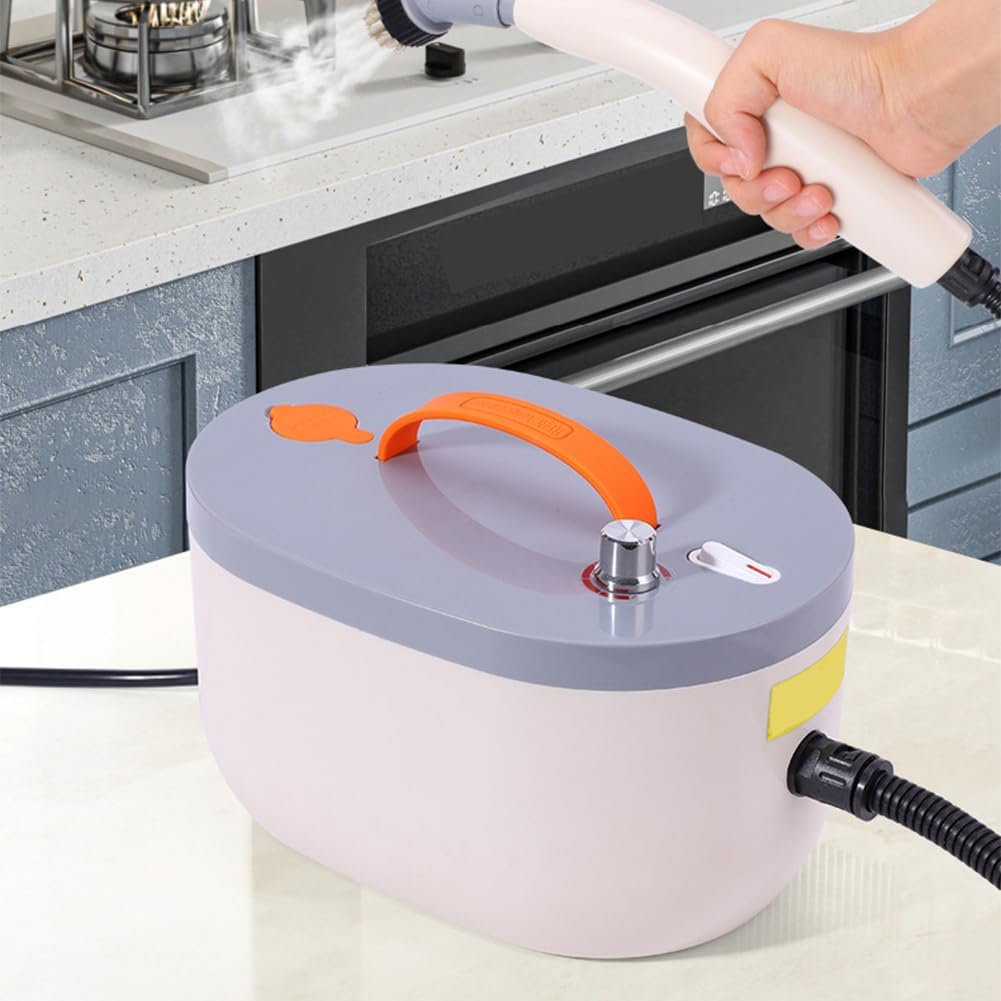 PP-Eic 1500W High Pressure Steam Cleaner, Handheld Steam Cleaner, High Temperature Steam Cleaner, Small Household Steam Cleaner, 650Ml Capacity, for Kitchen, Car, Bathroom, Furniture