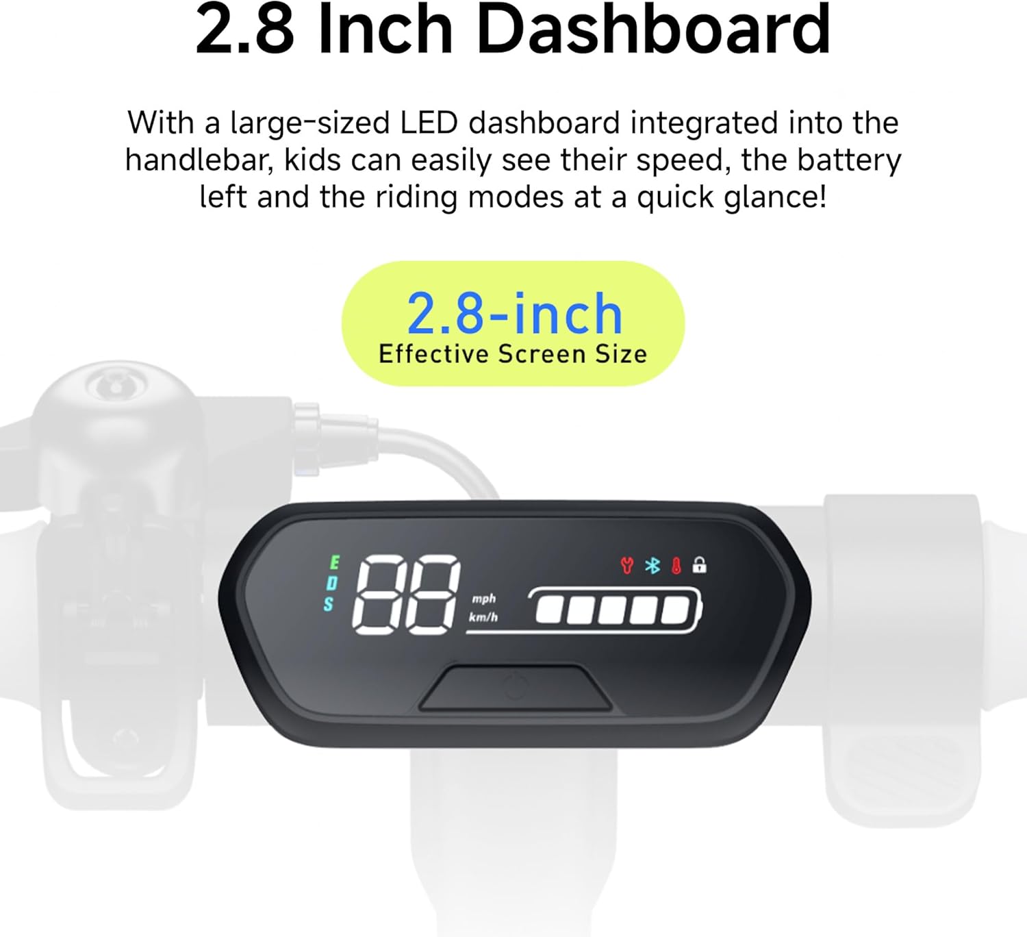 Segway Ninebot eKickScooter - Electric Scooter for Kids 6-14, w/t Adjustable Handlebar Height (Only C2 Pro) for Riders up to 132 lbs, Includes New Cruise Mode, UL-2272 Certified