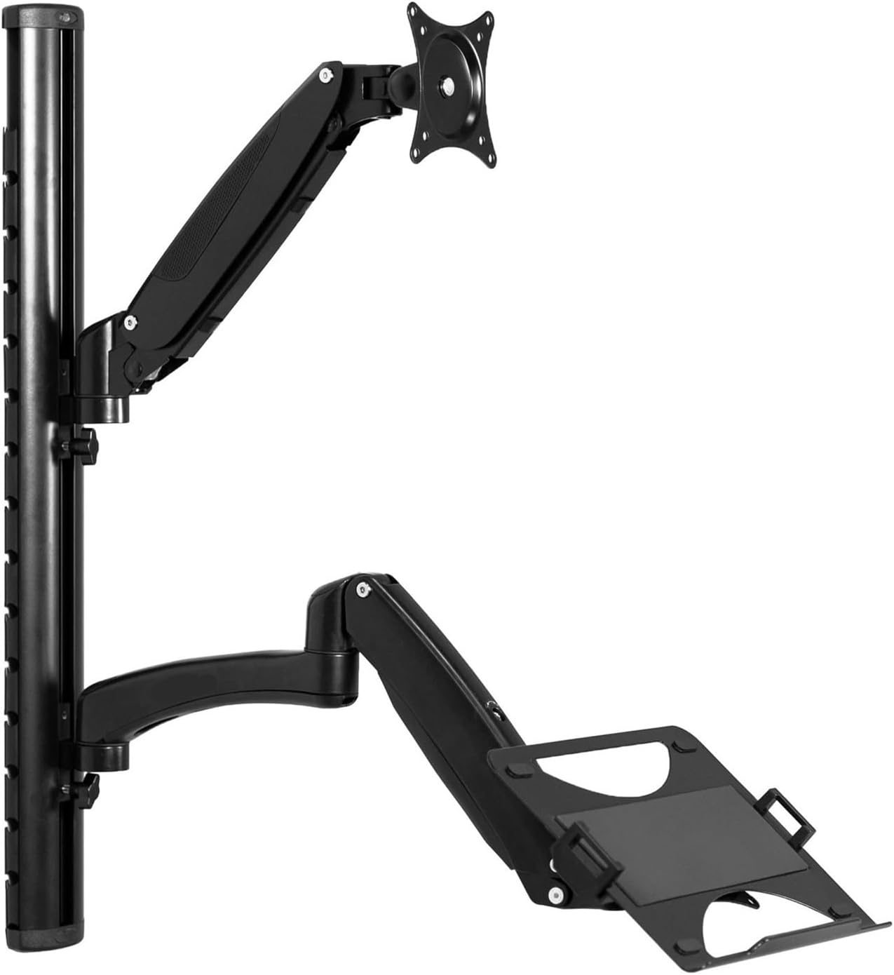 Sit-Stand Adjustable Monitor Laptop Workstation, Fits 27